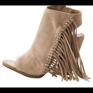 Fringe booties